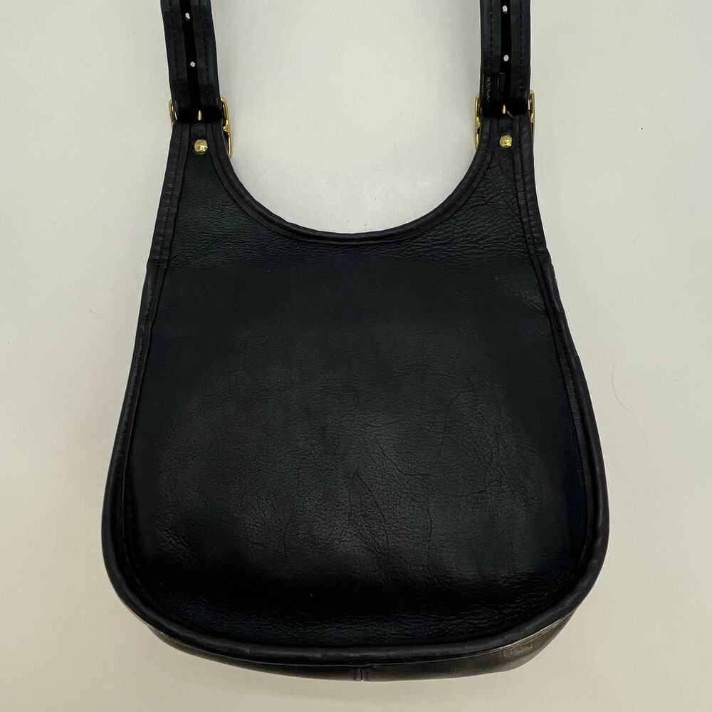 Vintage Coach NYC Saddle Bag Small 9205 Navy - Picture 3 of 10